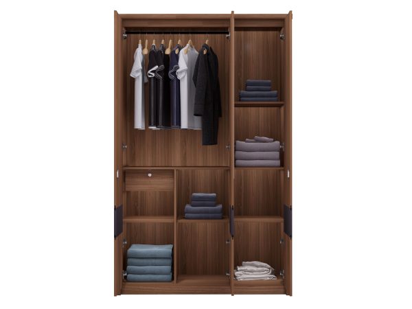 Yoop 3 Door Wardrobe With Mirror