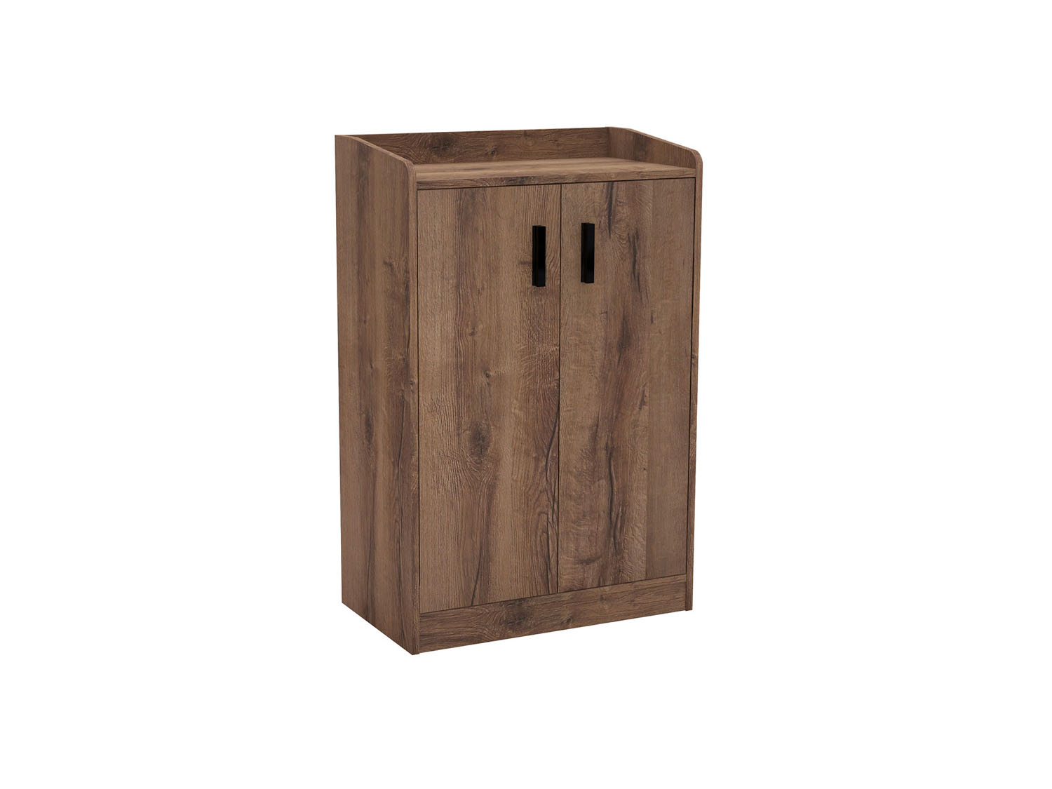 Two Door Shoe Rack with Top Shelf